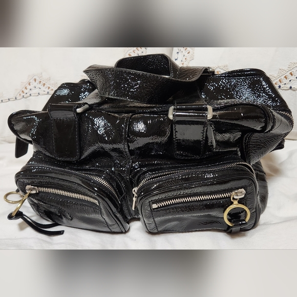 Chloe Black Patent Leather Betty Shoulder Bag w/Coin Purse - Picture 2 of 11